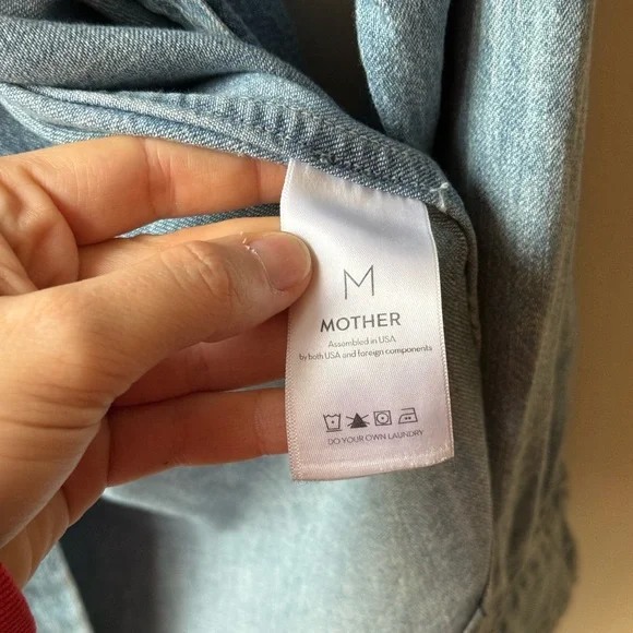 MOTHER, Denim Overshirt, One Size - Picture 3 of 10